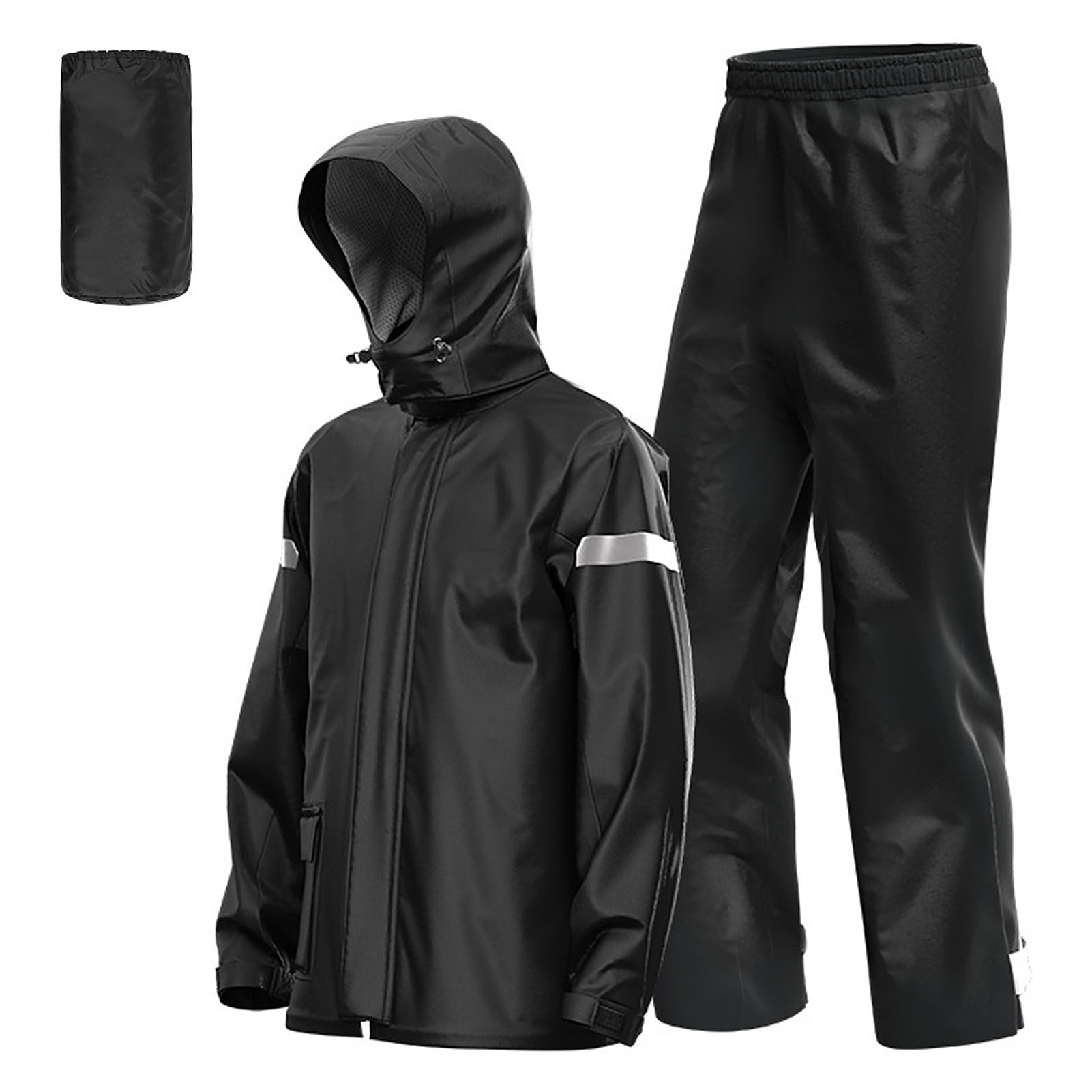 Cycling Gear Lycra - Motorregenpak voor heren, reflecterend, waterafstotend, regenjas
