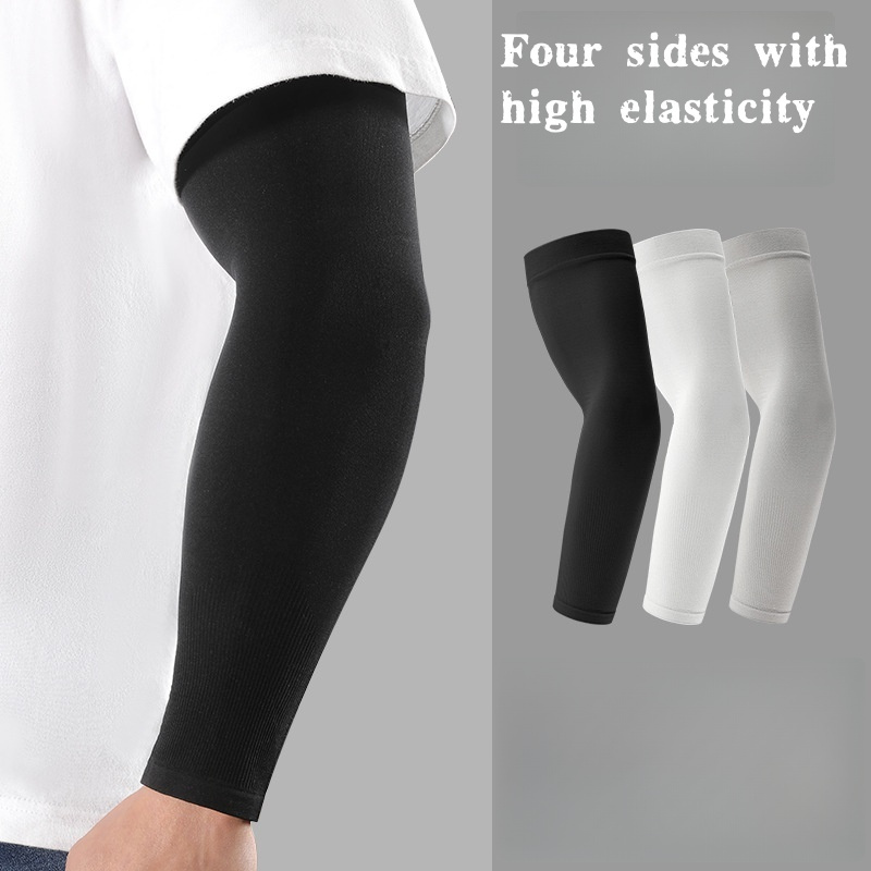 Cycling Gear Men - 2 stuks ijszijde armmouwen, ademende UV-beschermingsarm