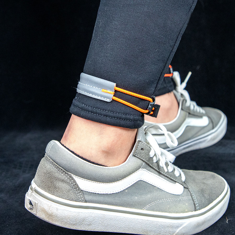 Gear In Cycling - Elastische reflecterende fietsbeenband, verstelbare fietsbroekband voor