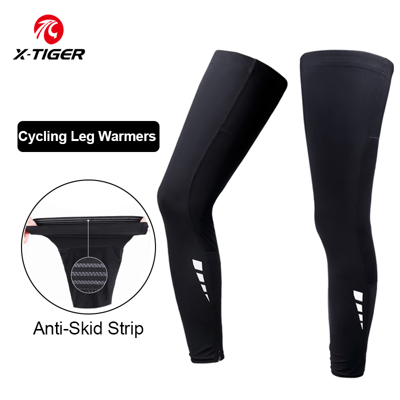 Cycling Gear Lycra - X-TIGER Beenbeschermers UV-bescherming Fietsbeen Antislip Hardloopuitrusting