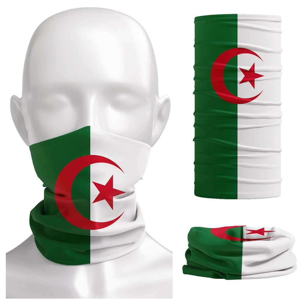Gear In Cycling - Algeria Vlag Bedrukt Bandana Hoofddeksels Rijden