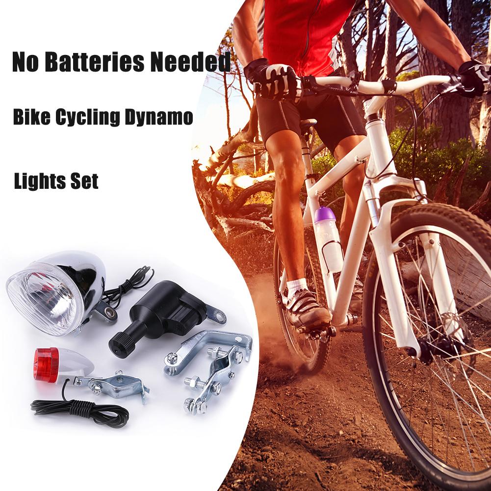 Bike Dynamo Light - Fietsdynamolampenset Veiligheid Geen batterijen nodig Koplamp