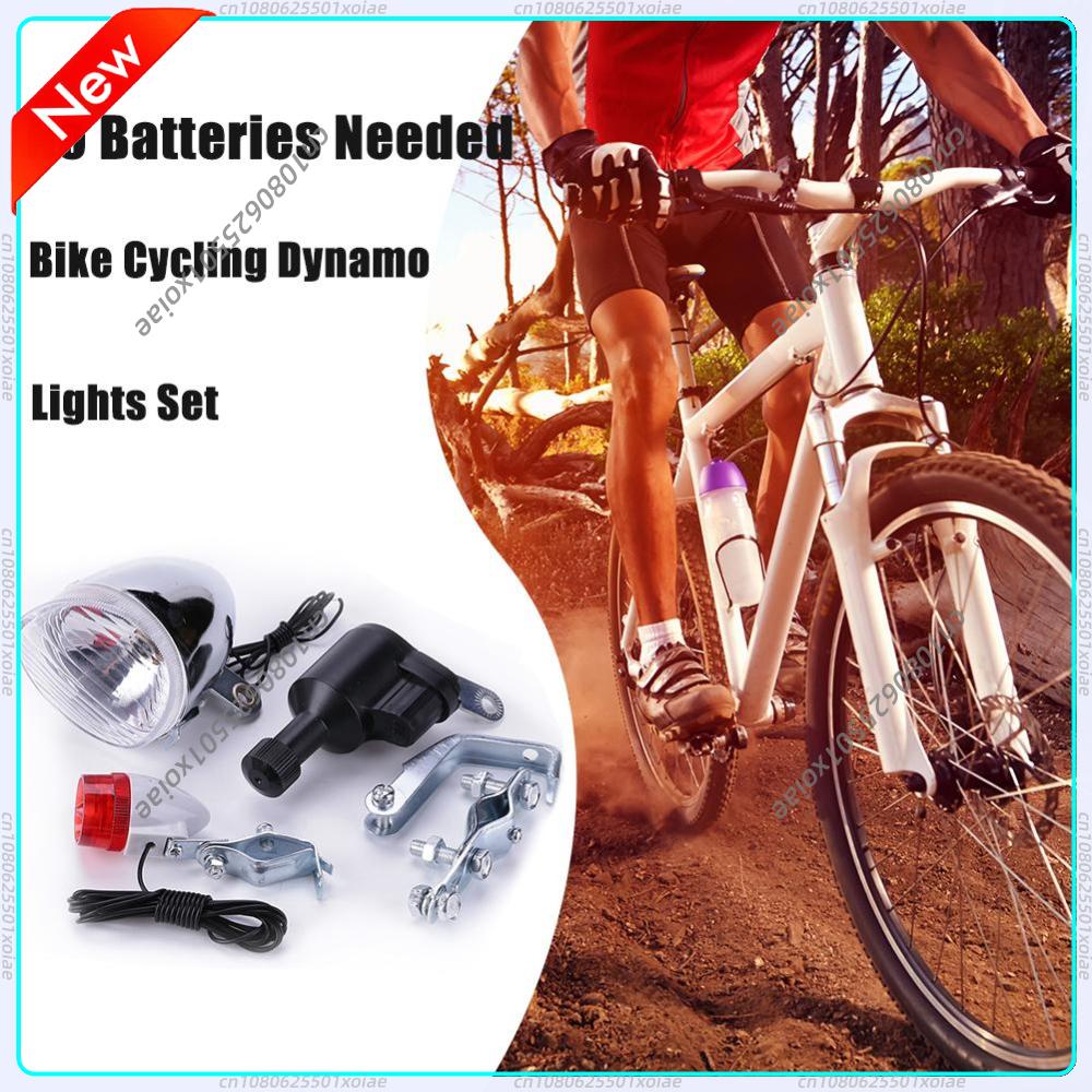 Bike Dynamo Light - Fietsdynamolampenset Veiligheid Geen batterijen nodig Koplamp