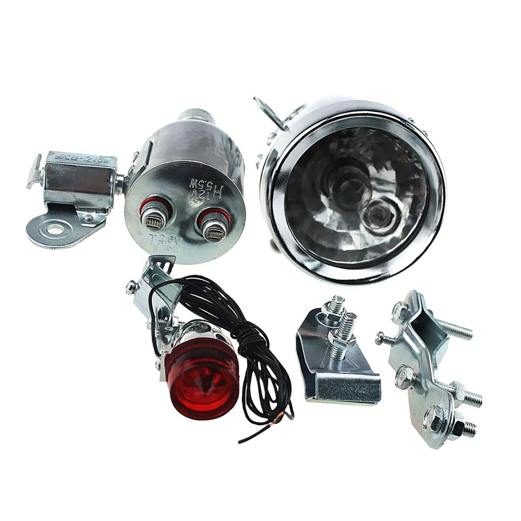 Bike Dynamo Light - Gemotoriseerde fiets 12V dynamo koplamp achterlichtset