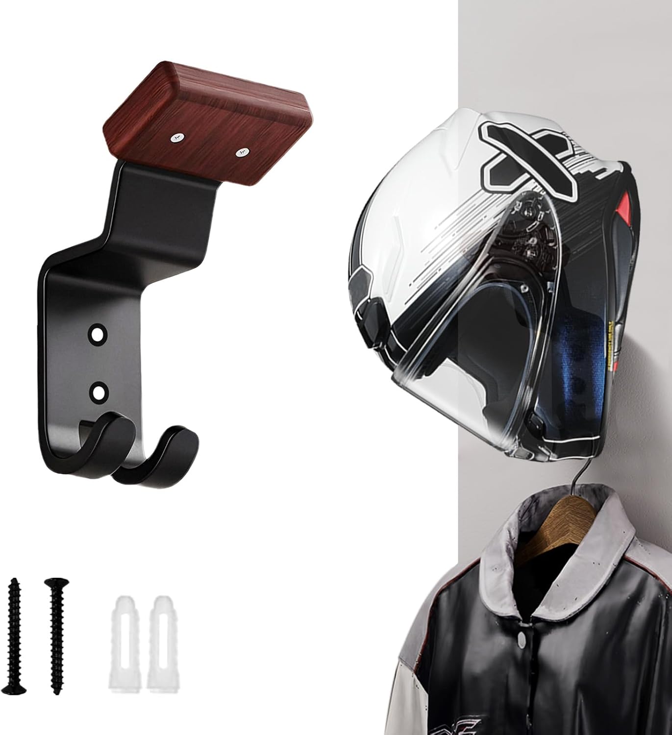 Cycling Gear Stand - Wandbevestiging voor motorhelm, stevige helmhouder met