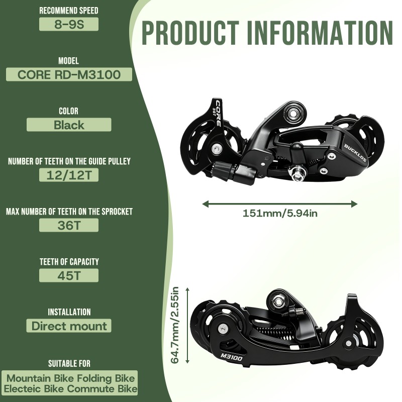 BUCKLOS 8S 9S MTB Achterderail - Cycling Gear Stand recensie en prijs