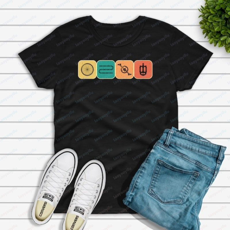 Fiets onderdelen T-shirt fiets - Vintage Cycling Gear recensie en prijs