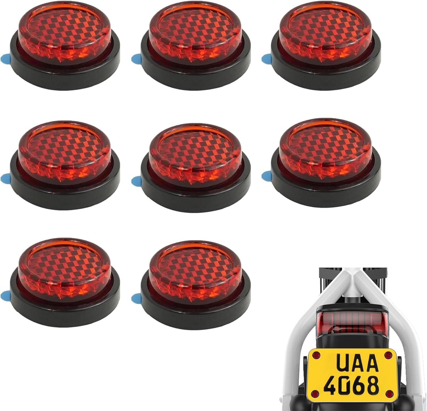 6 STKS motorfietsreflector zel - Vintage Cycling Gear recensie en prijs