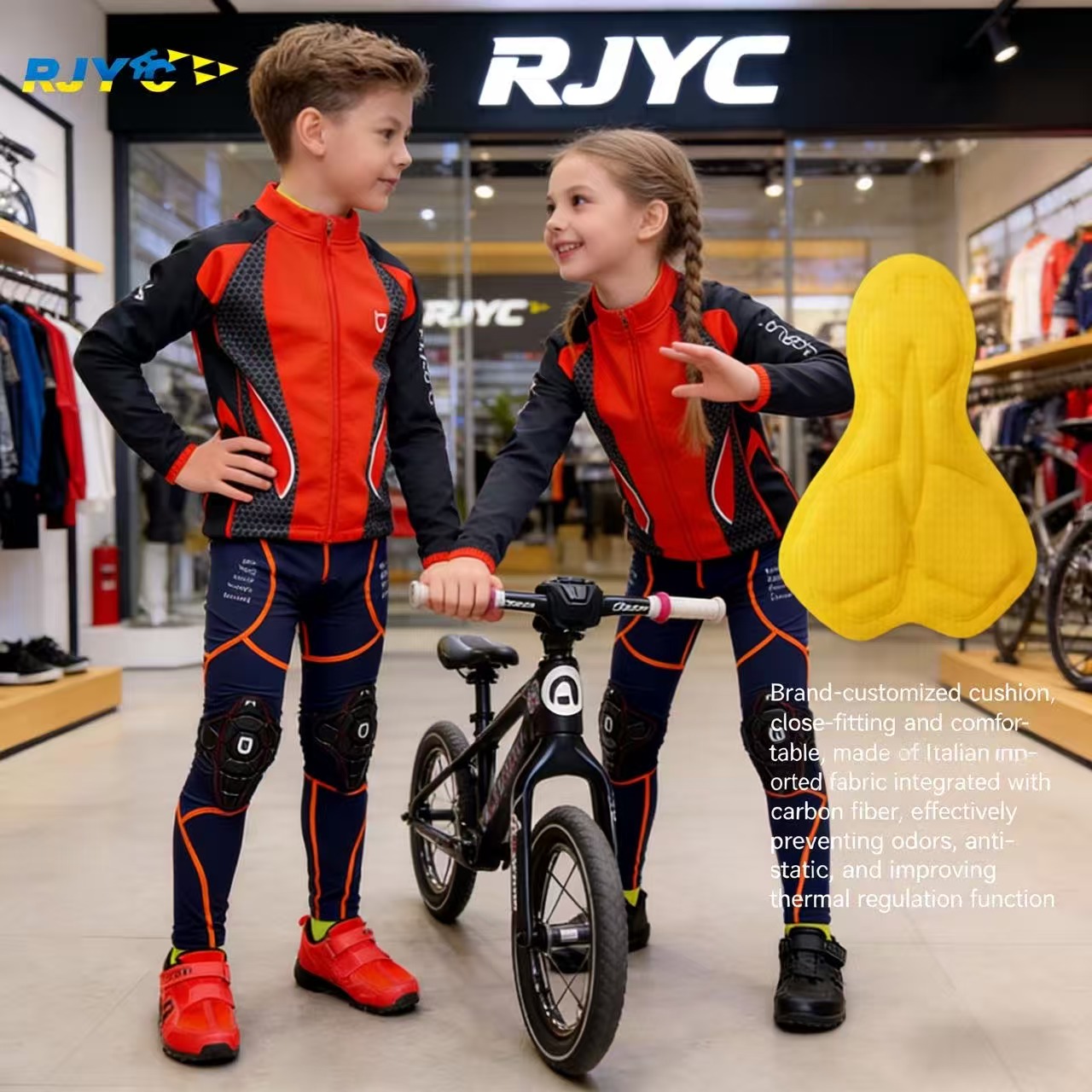 Rjyc merk fietskleding voor ki - Cycling Gear Lycra recensie en prijs