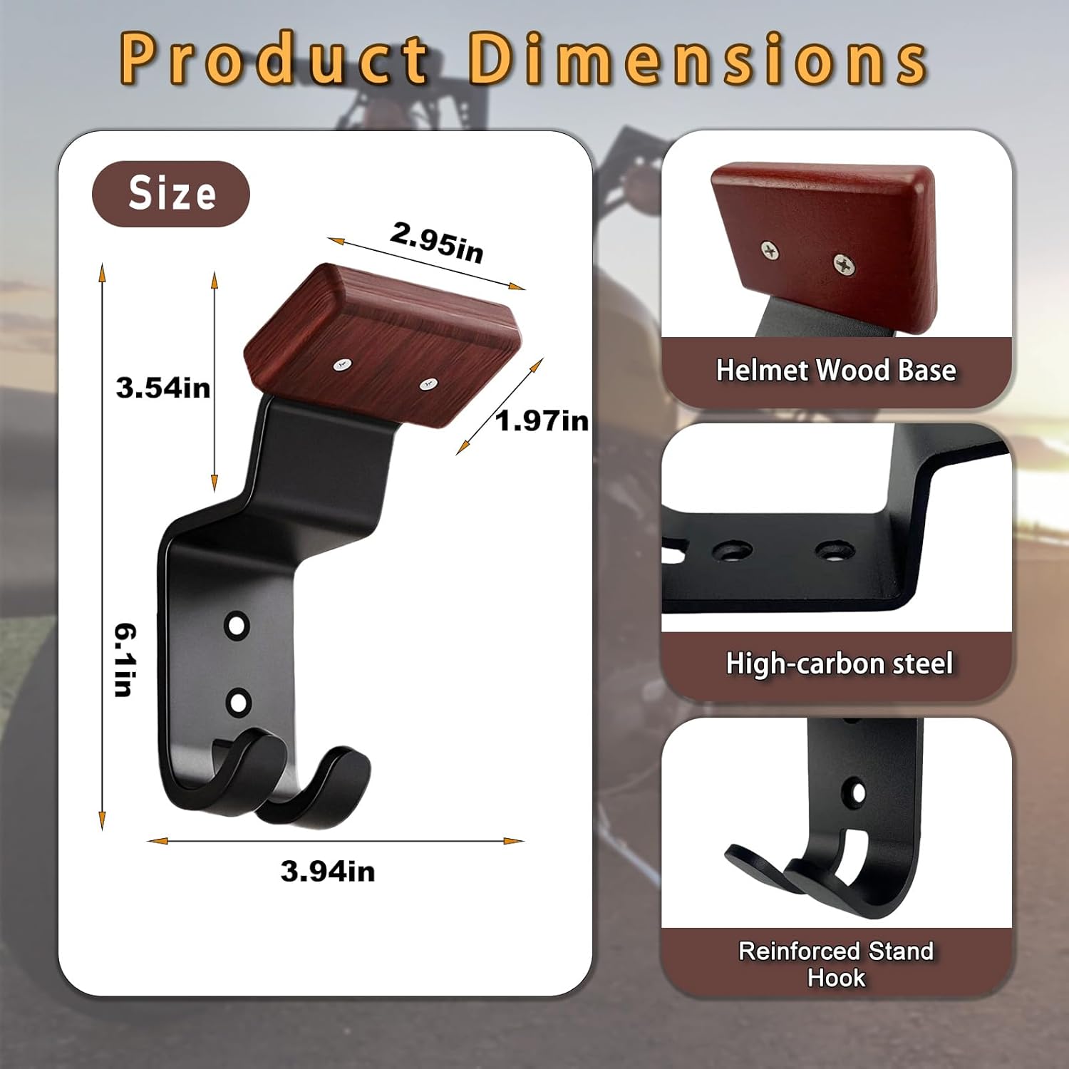 Wandbevestiging voor motorhelm - Cycling Gear Stand recensie en prijs